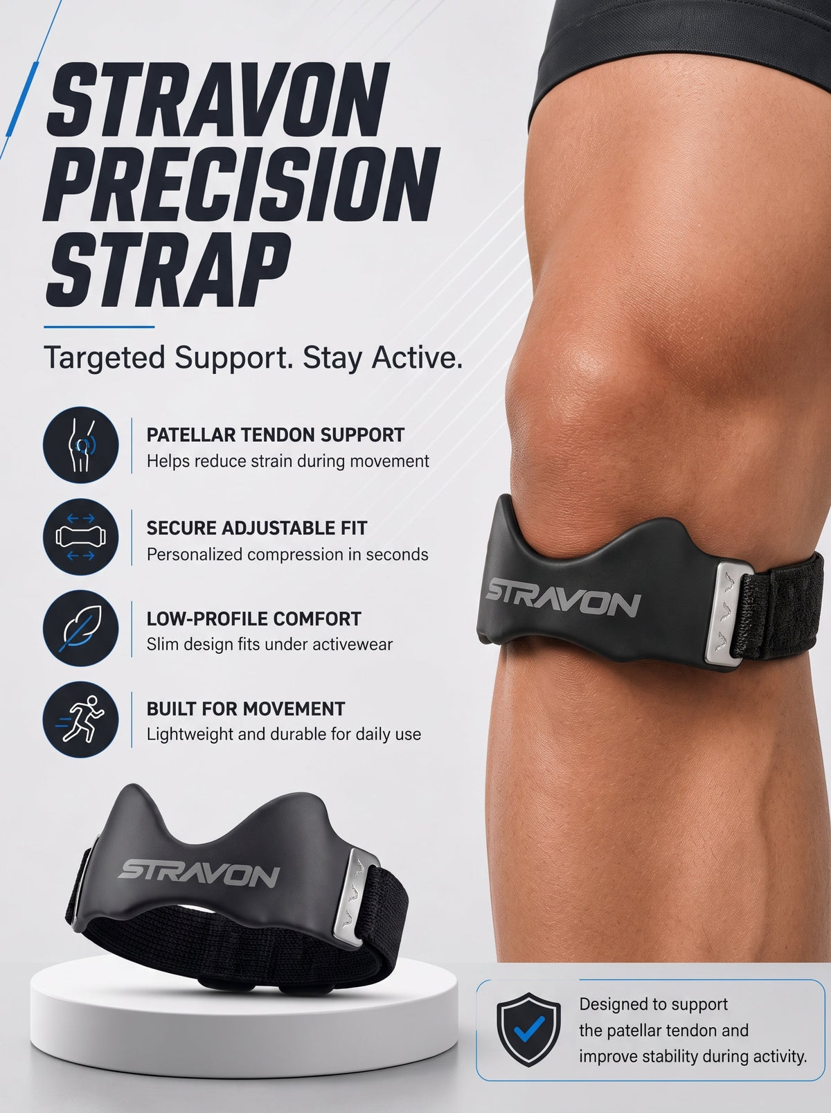 STRAVON PRECISION STRAP — PREMIUM ADJUSTABLE SUPPORT STRAP